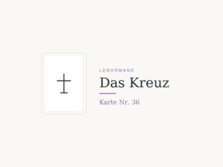 Das Kreuz – Lenormand Karte Nr. 36