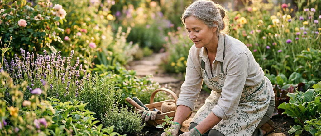 meditation gartenarbeit