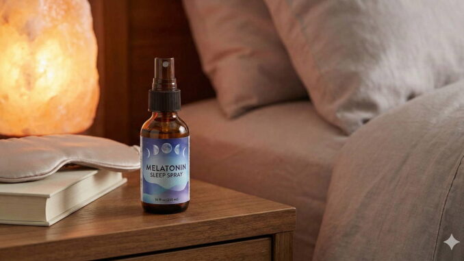 Melatonin-Spray als Einschlafhilfe bei stressbedingten Schlafproblemen