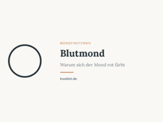 Blutmond: Warum der Mond rot wird