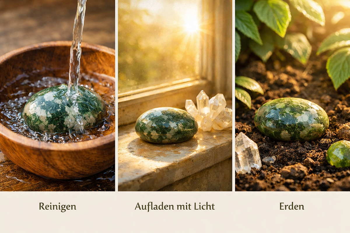 moosachat reinigen aufladen erden