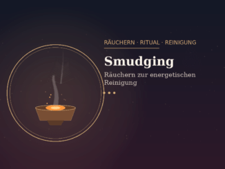 Räucherschale mit aufsteigendem Rauch in Federform, Symbolbild für Smudging und energetische Reinigung