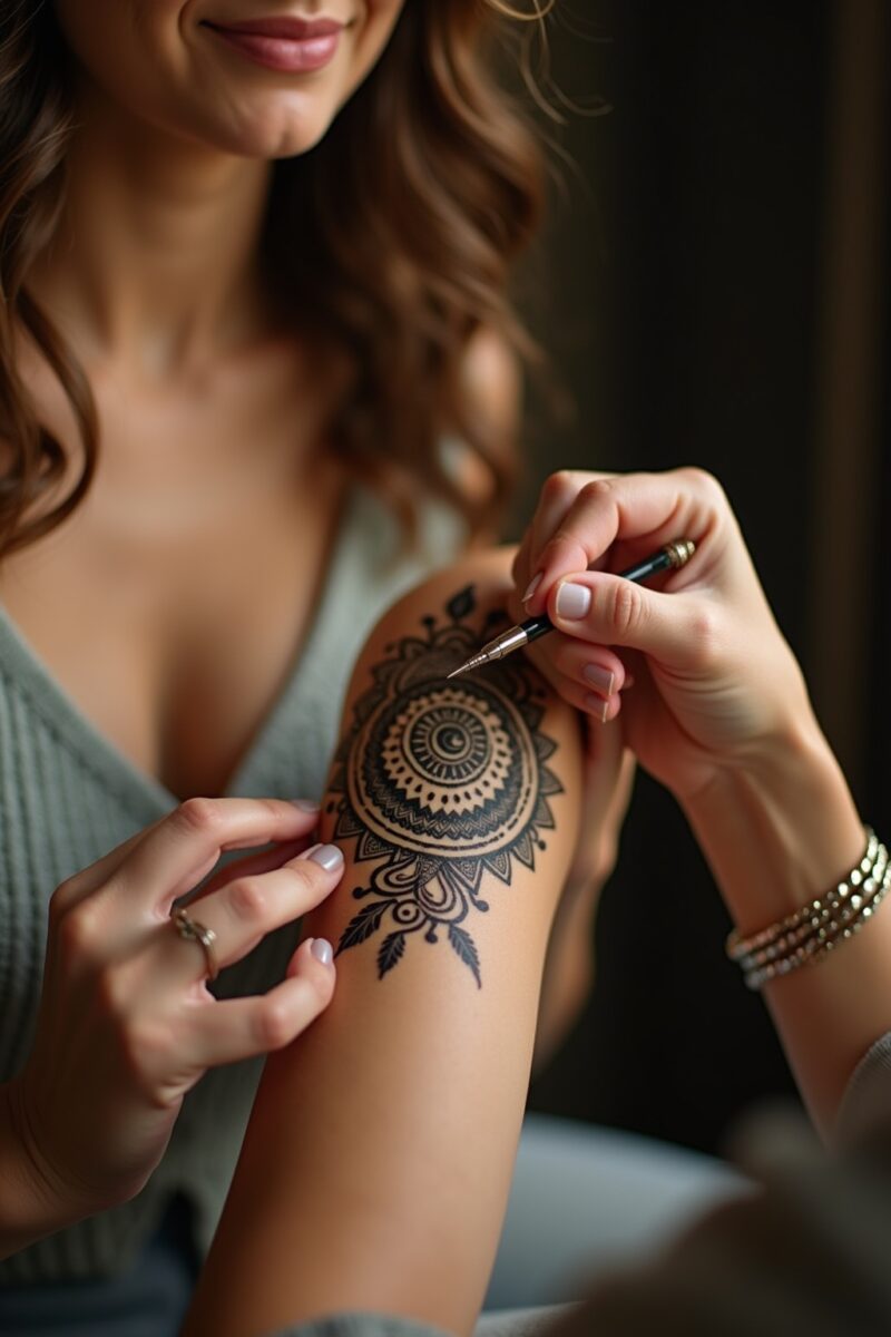8 spirituelle Tattoos für Frauen, die inspirieren 7 spirituelle tattoos frauen outline 7