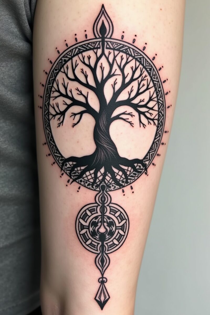 8 Tattoo Lebensbaum Frau Designs für innere Stärke 4 tattoo lebensbaum frau outline 4