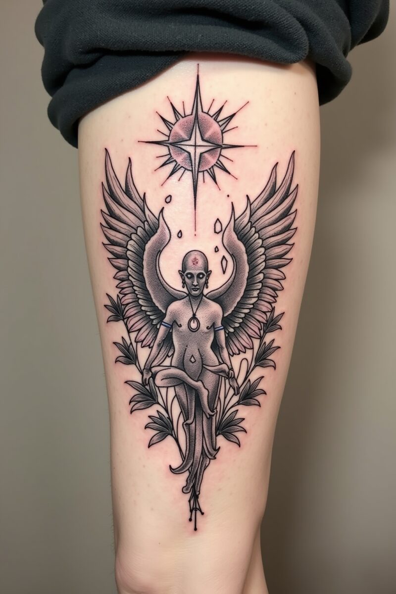 tattoo spirituell outline 6