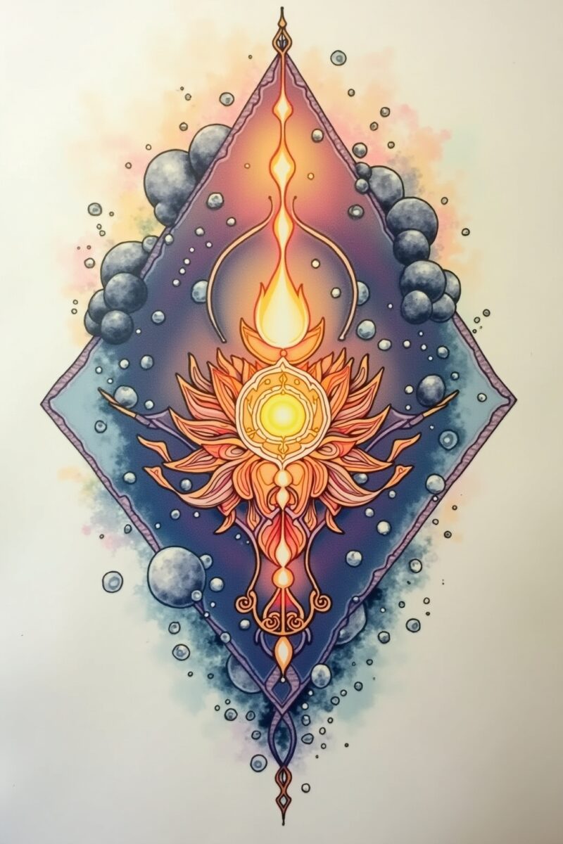 tattoos mit bedeutung leben outline 4