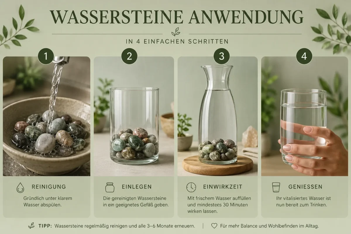 wassersteine anwendung